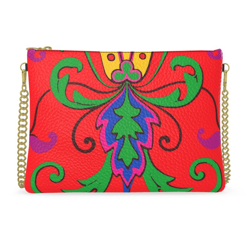 Sac bandoulière Acanto sur rouge