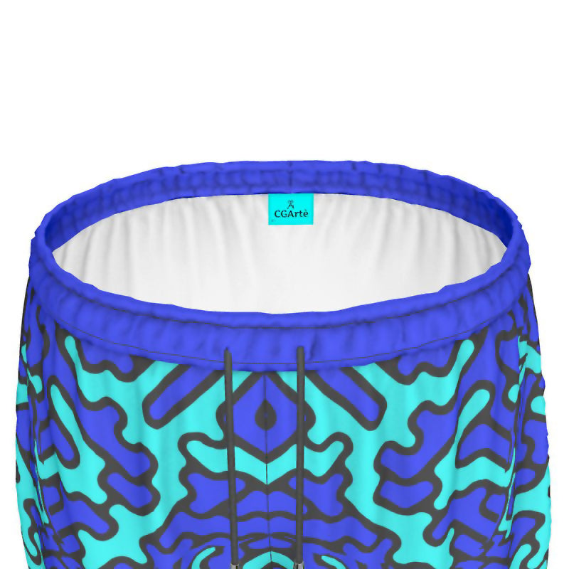 Pantaloncini sportivi donna Labyrinth blu celeste