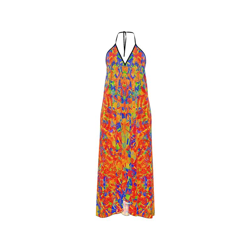 Robe longue Mosaïque rouge avec/sans traîne
