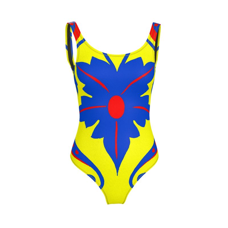 Costume donna da bagno intero Edera blu