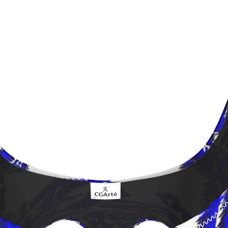 Costume donna da bagno intero Foglie blu