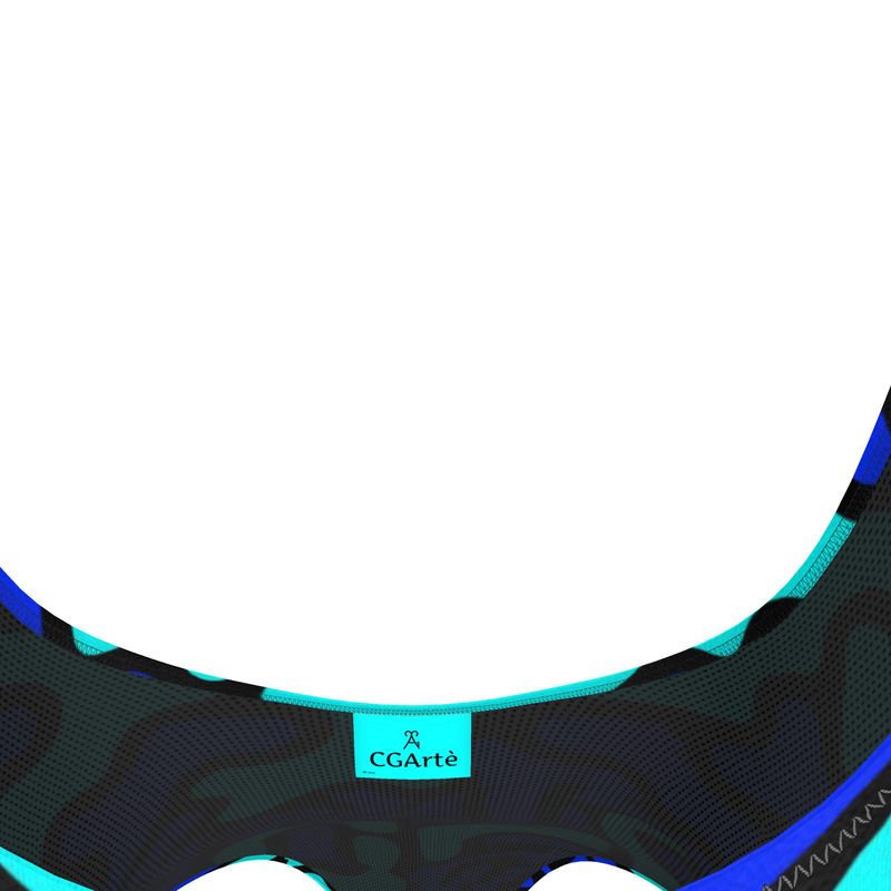 Costume donna da bagno intero Labyrinth blu celeste