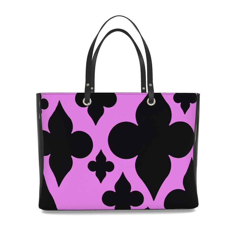 Borsa a spalla Regina di fiori rosa