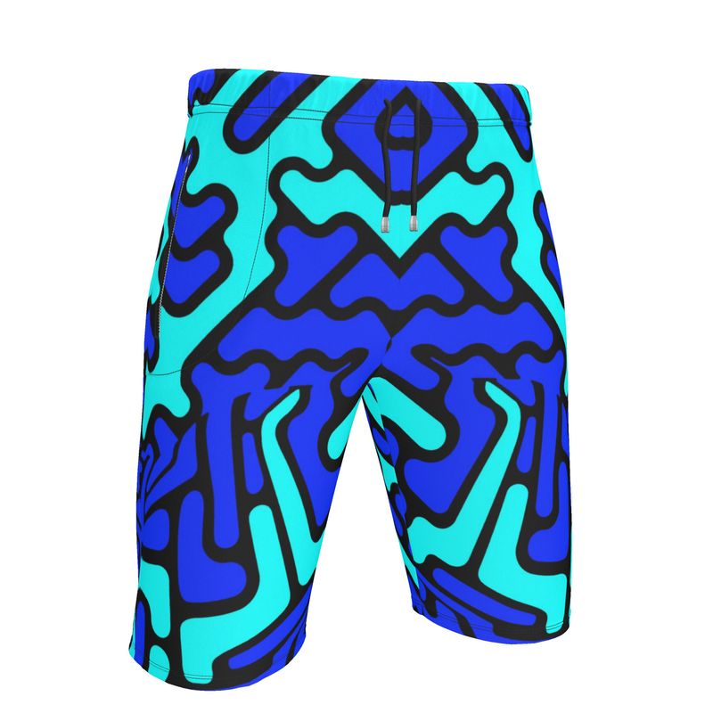 Shorts de sport homme Labyrinth bleu-ciel