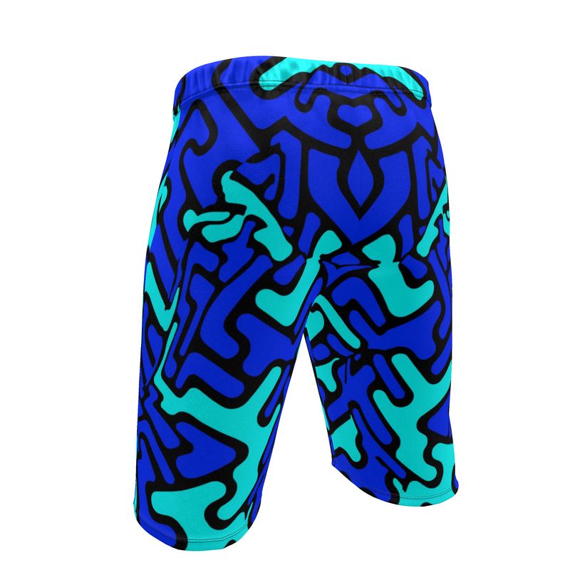 Shorts de sport homme Labyrinth bleu-ciel