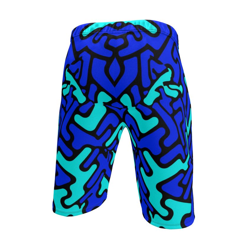 Shorts de sport homme Labyrinth bleu-ciel