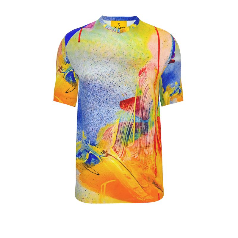 T-shirt uomo scollo a V Tramonto