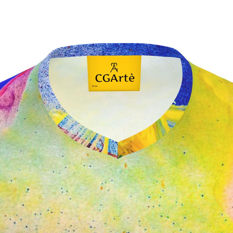 T-shirt uomo scollo a V Tramonto