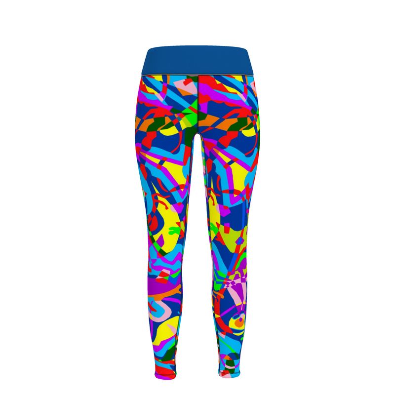 Leggings da palestra Donna Patchwork