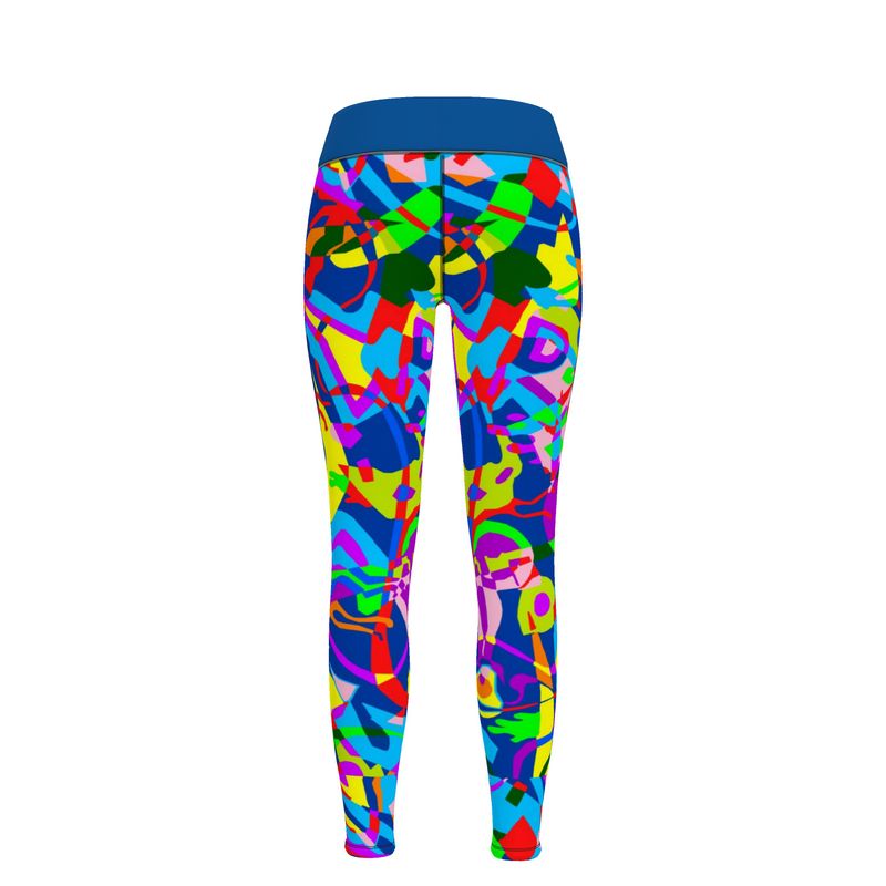 Leggings da palestra Donna Patchwork