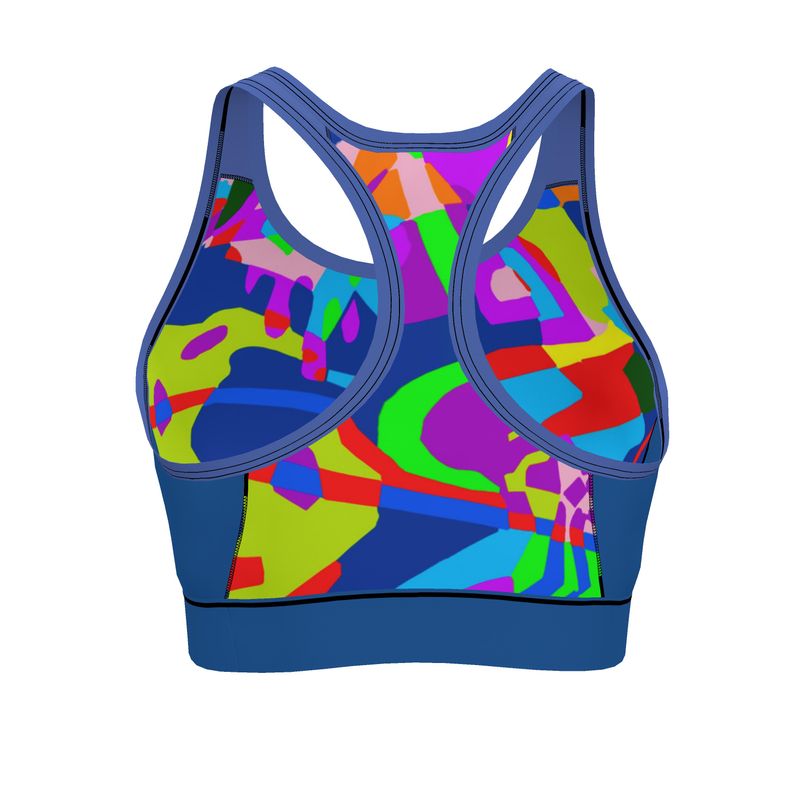 Reggiseno Sportivo Donna Patchwork