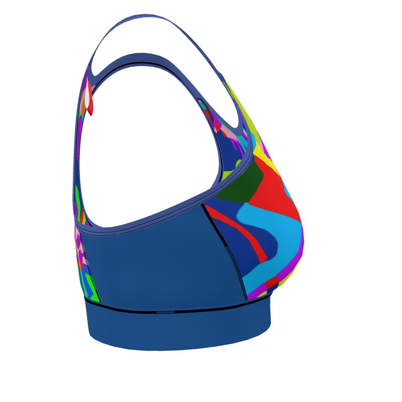 Reggiseno Sportivo Donna Patchwork