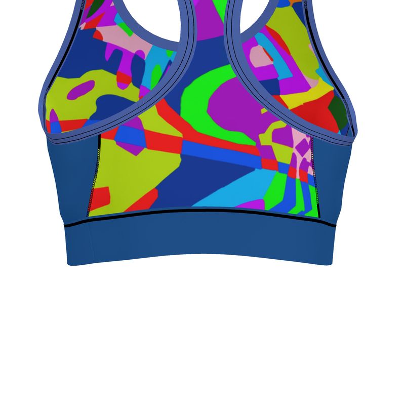 Reggiseno Sportivo Donna Patchwork