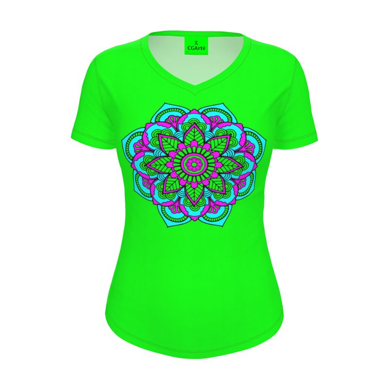 Maglietta Donna Damasco verde