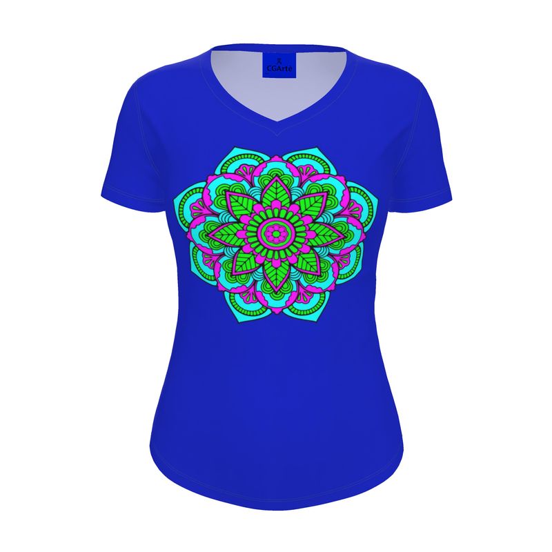 Maglietta Donna Damasco blu