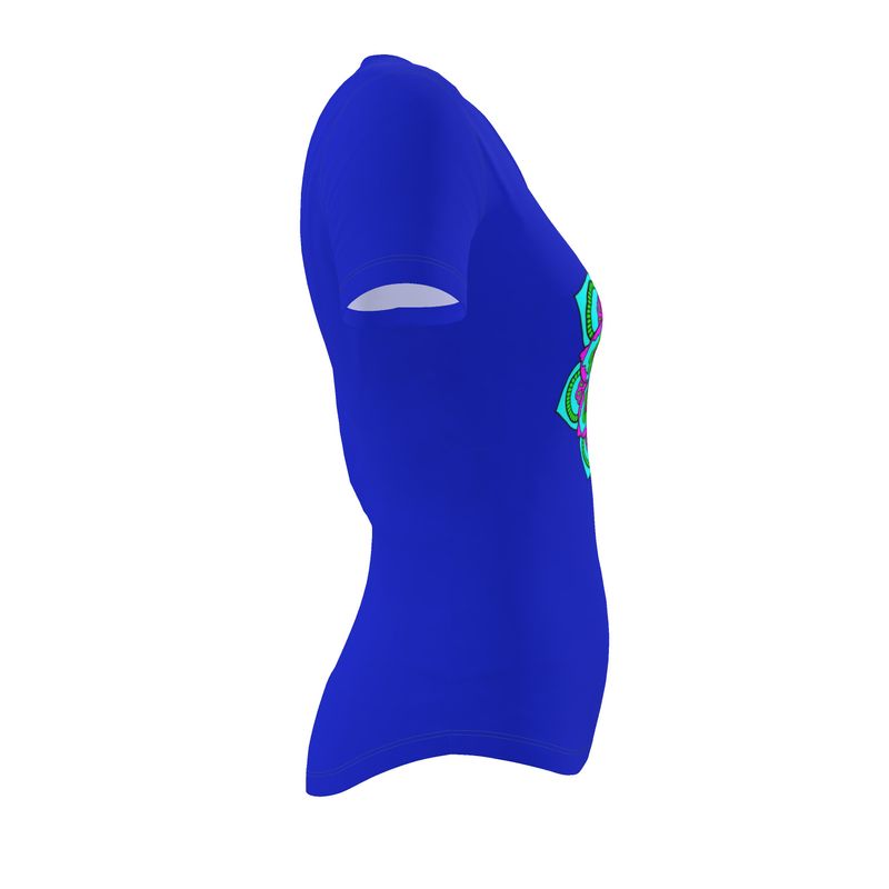 Maglietta Donna Damasco blu
