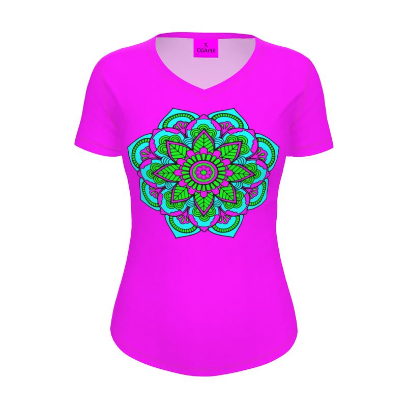 Maglietta Donna Damasco fucsia