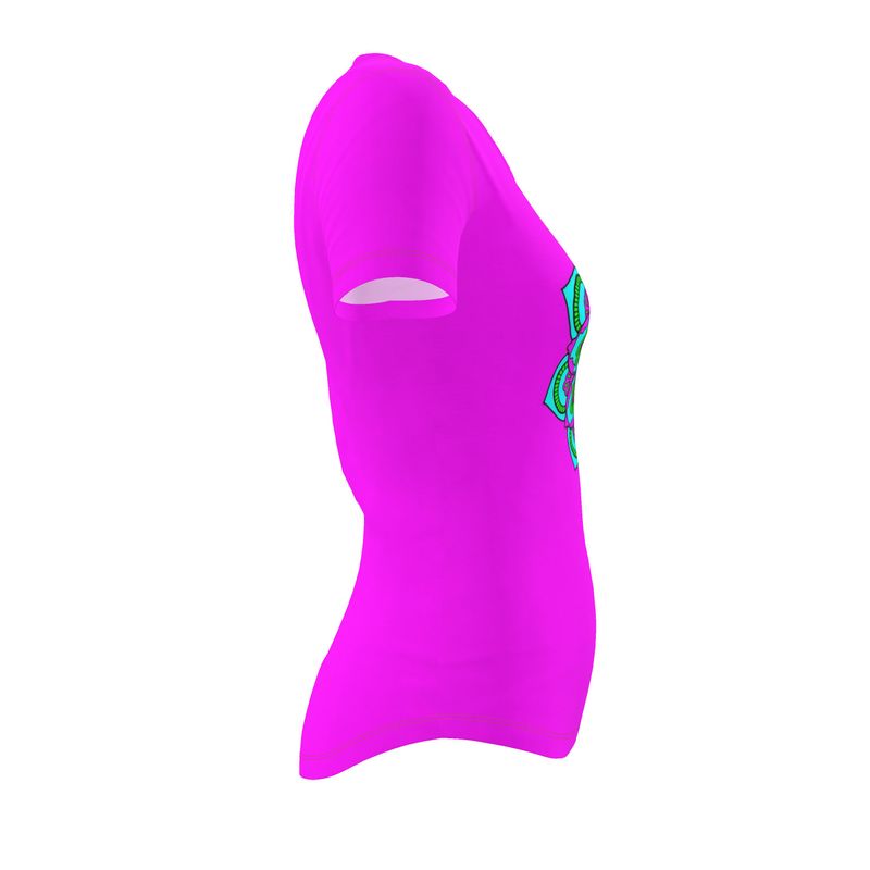 Maglietta Donna Damasco fucsia