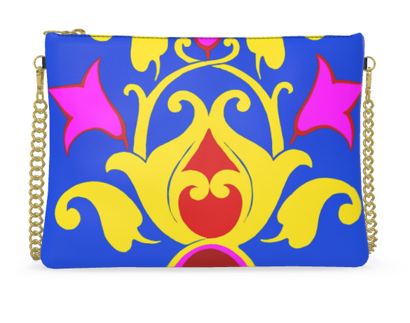 Sac bandoulière Tulip bleu