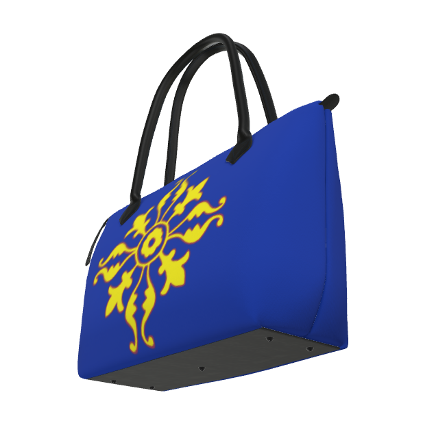 Women's zippered bag Loira Blue