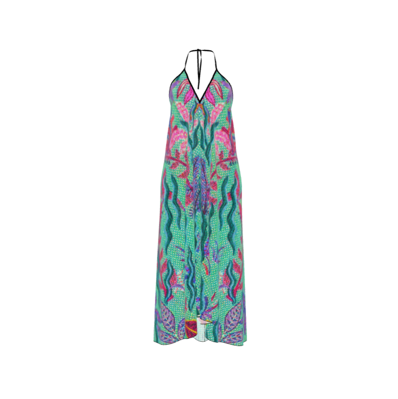 Robe longue motif Aquarius avec/sans traîne