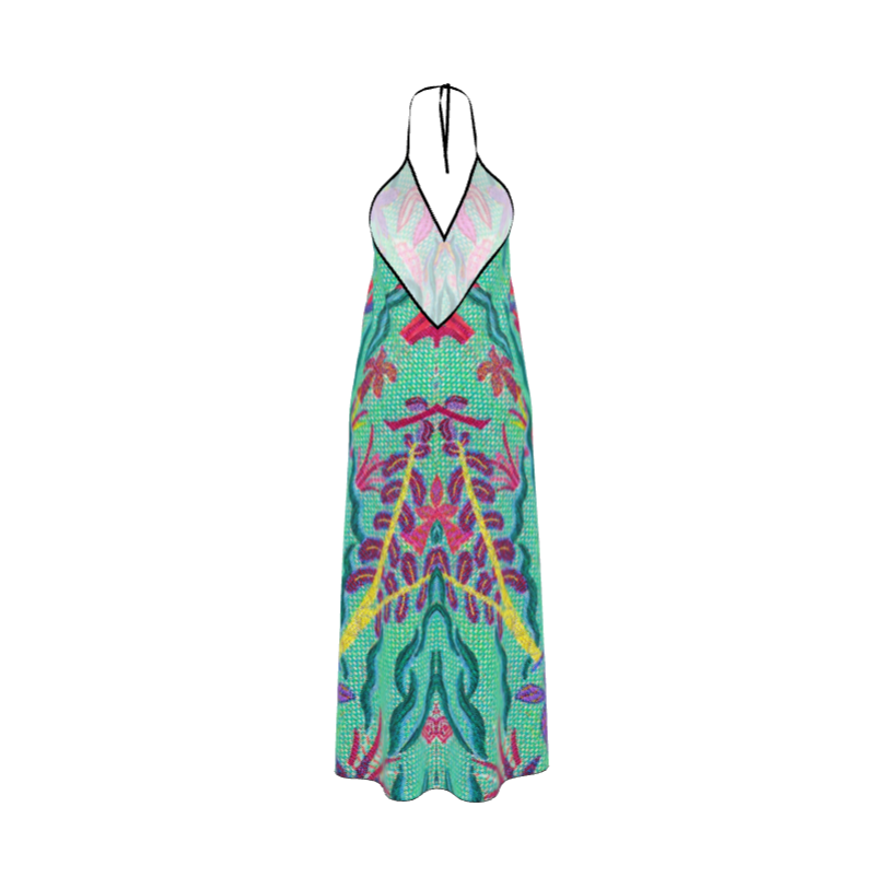 Robe longue motif Aquarius avec/sans traîne