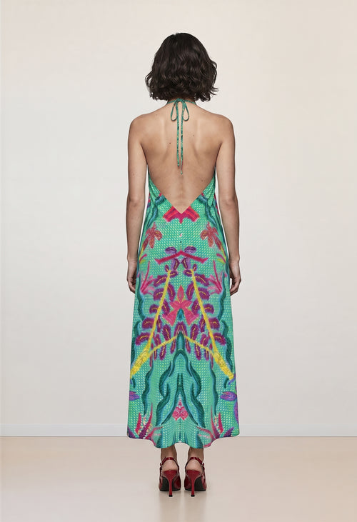 Robe longue motif Aquarius avec/sans traîne