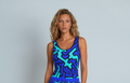 Canotta Donna Labyrinth celeste blu
