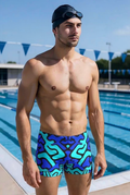 Costume da bagno uomo Labyrinth celeste blu
