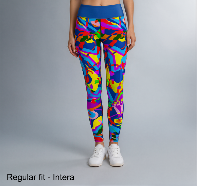 Leggings da palestra Donna Patchwork