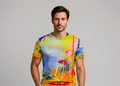 T-shirt uomo girocollo Tramonto