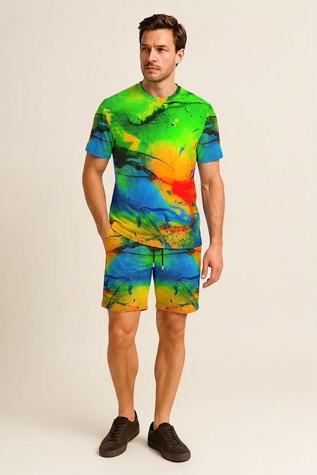 T-shirt uomo girocollo RAINBOW