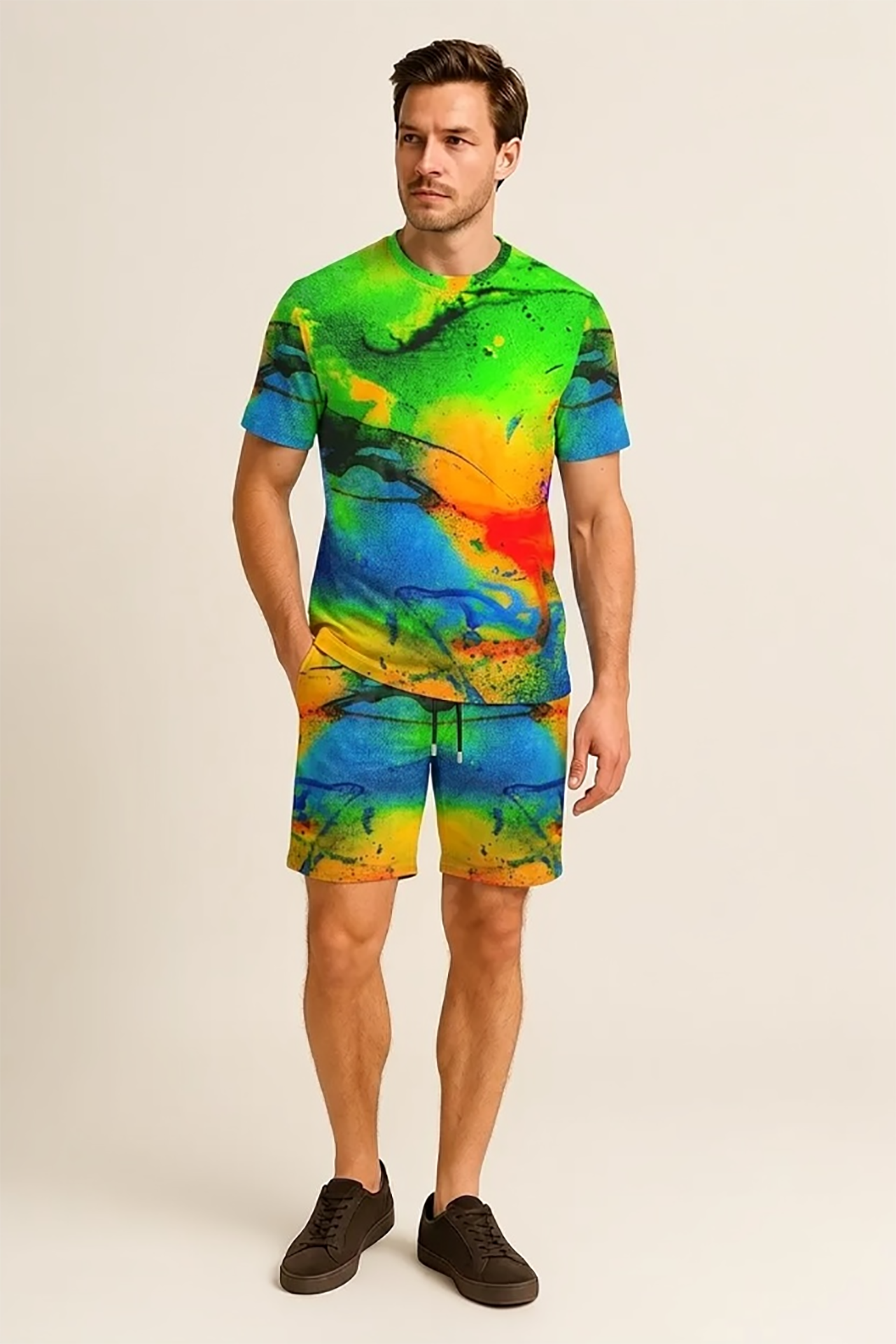 T-shirt uomo girocollo RAINBOW