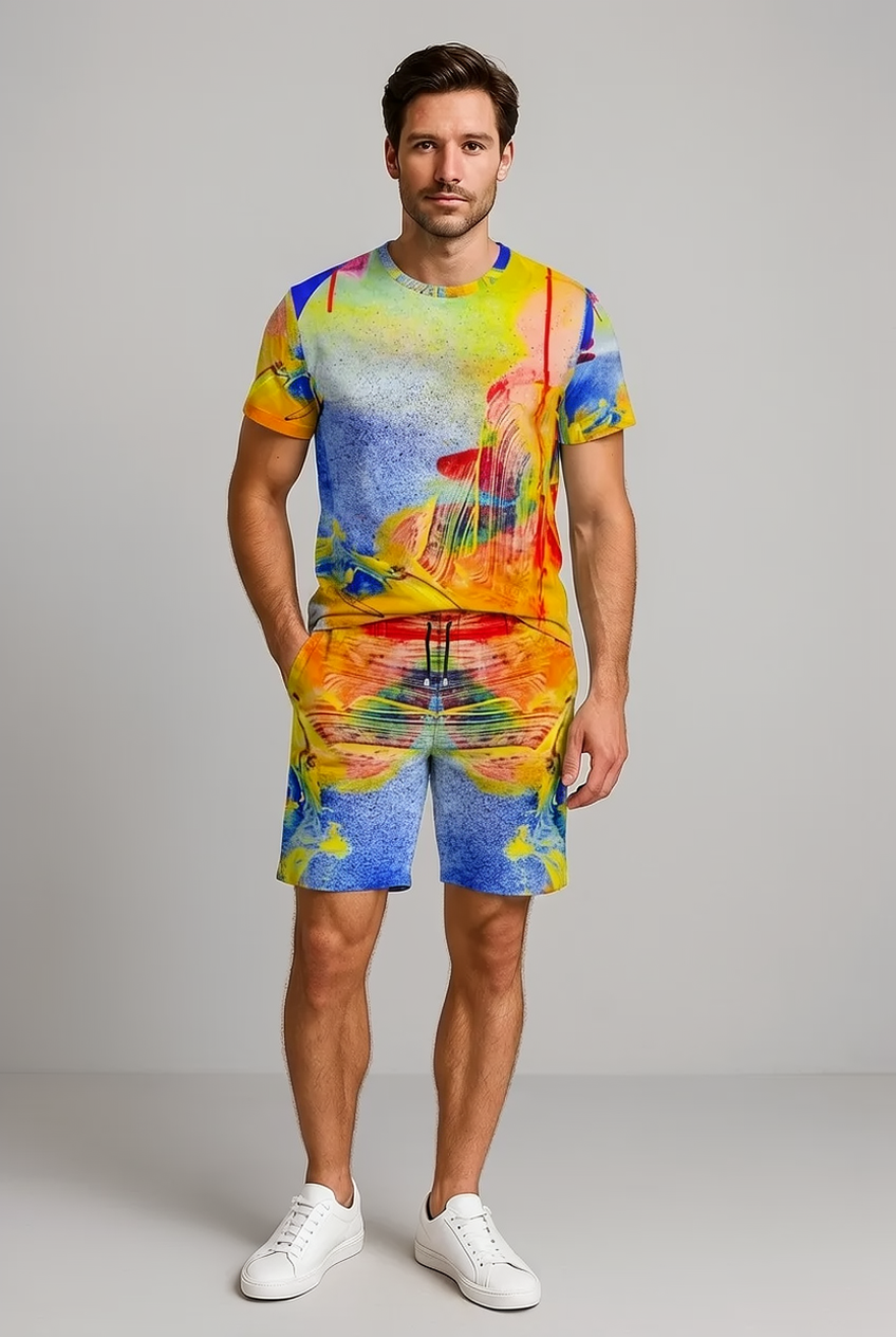 T-shirt uomo girocollo Tramonto
