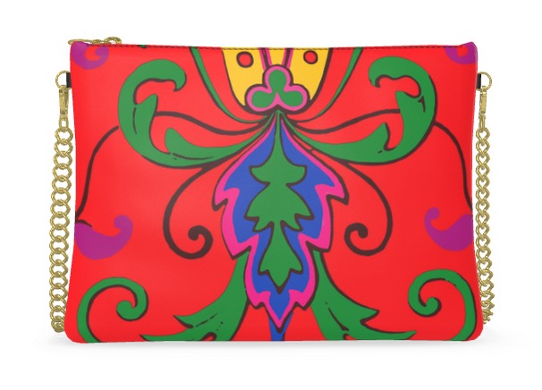 Sac bandoulière Acanto sur rouge