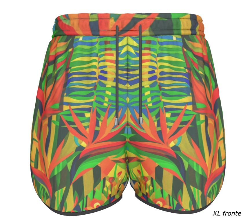 Shorts de sport femme jungle