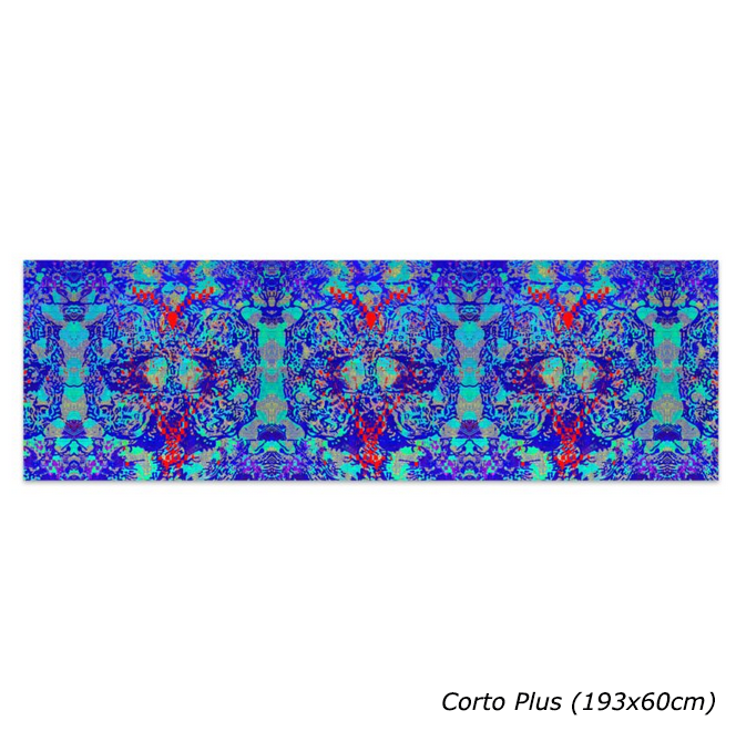 Pareo Mosaico blu
