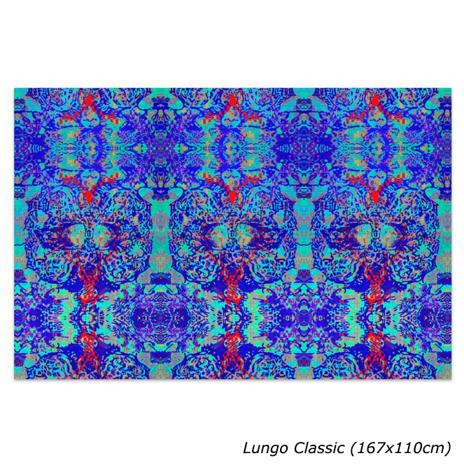 Pareo Mosaico blu