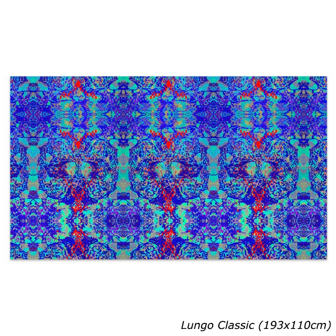 Pareo Mosaico blu
