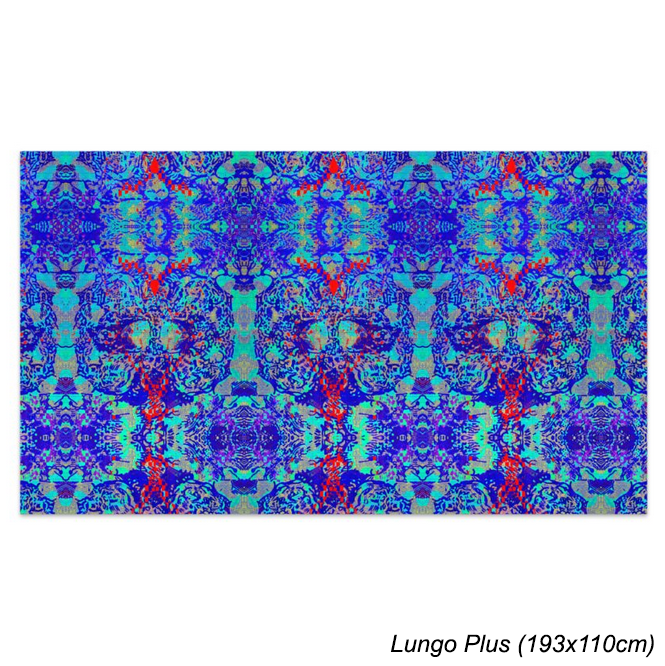 Paréo Mosaïque bleu