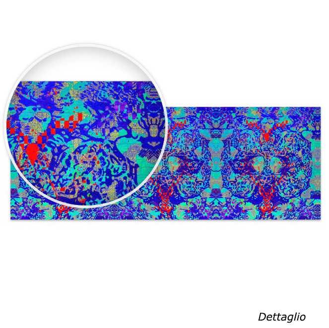 Pareo Mosaico blu