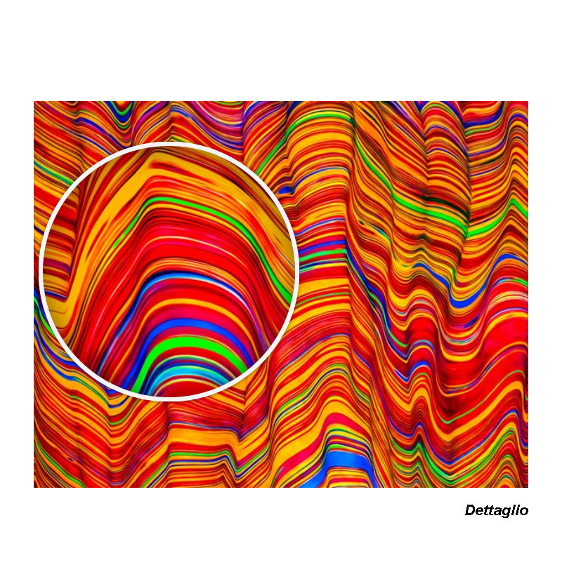 Foulard Kaleido Rosso