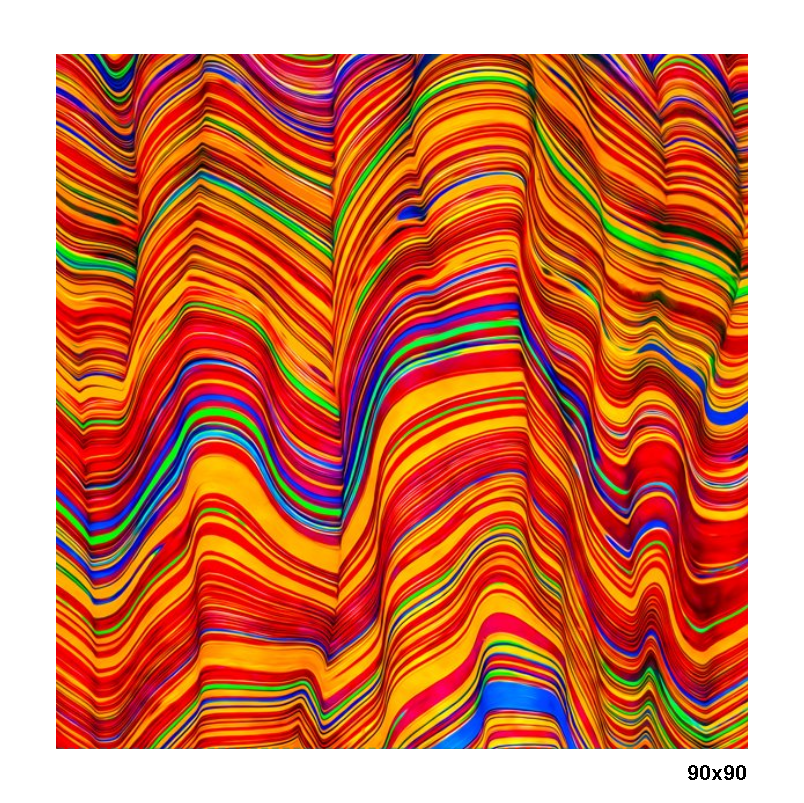 Foulard Kaleido Rosso