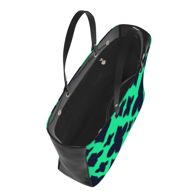 Sac à bandoulière Regina de fleurs vert