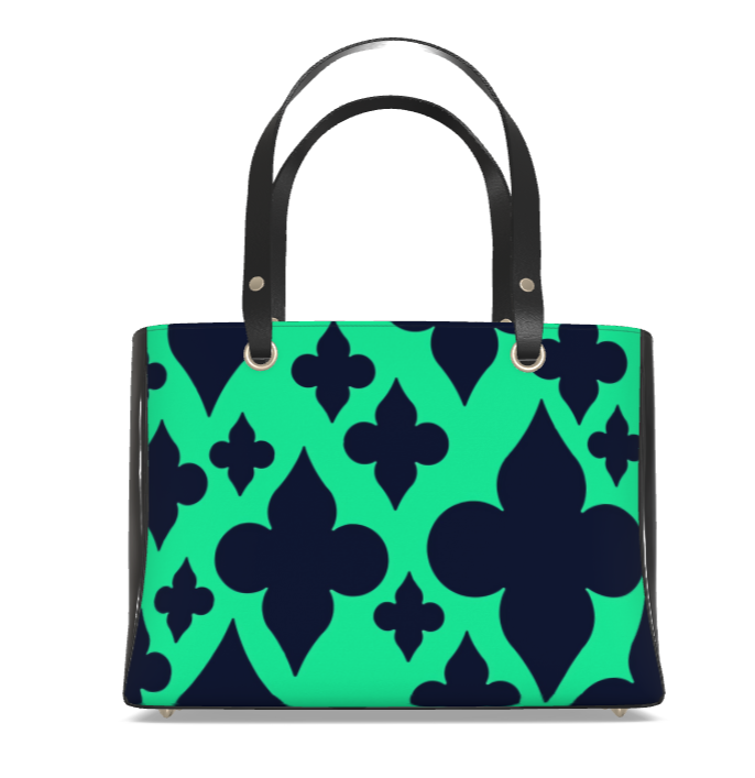 Sac à bandoulière Regina de fleurs vert