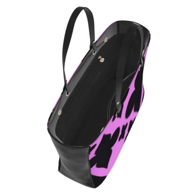 Borsa a spalla Regina di fiori rosa
