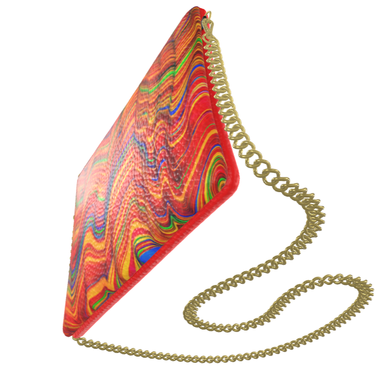 Sac bandoulière Kaleido Rouge