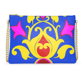 Borsa tracolla Tulip blu