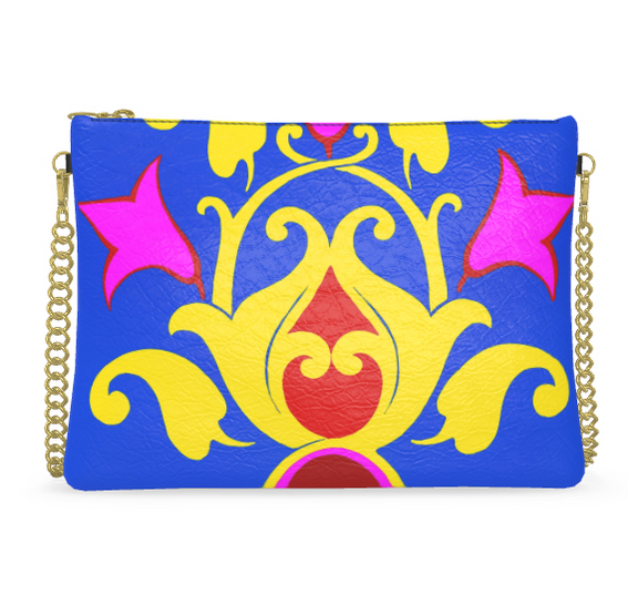 Sac bandoulière Tulip bleu