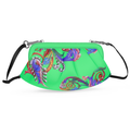 Royal green pleated soft bag